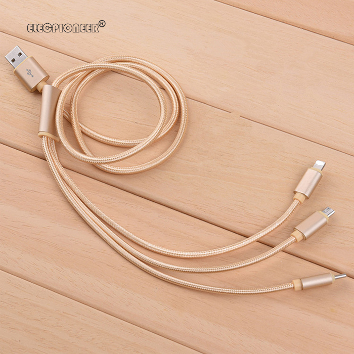 4. 3 in 1 Braided USB, Fast Data Transfer Cable detailed information by Union Power America Inc. - Union Power (Yangzhou)Co., Ltd. Bulk Purchase and Corporate purchase contact us today(Description Section)