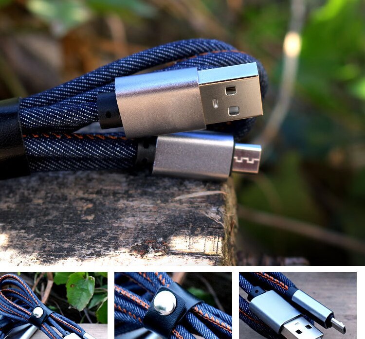 4. Denim Jean Micro USB Charging Cable detailed information by Union Power America Inc. - Union Power (Yangzhou)Co., Ltd. Bulk Purchase and Corporate purchase contact us today(Description Section)