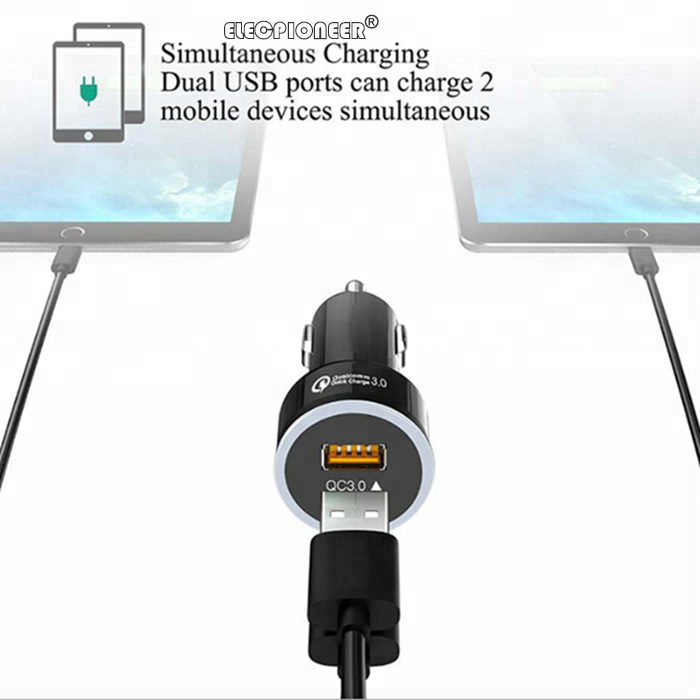 4. CR-10 QC 3.0 Dual USB Car Charger Bulk Purchase and Corporate purchase from China Union Power -Description-
