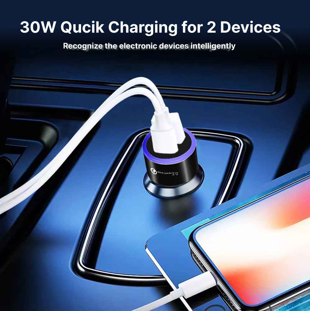 7. CR-10 QC 3.0 Dual USB Car Charger Bulk Purchase and Corporate purchase from China Union Power -Description-