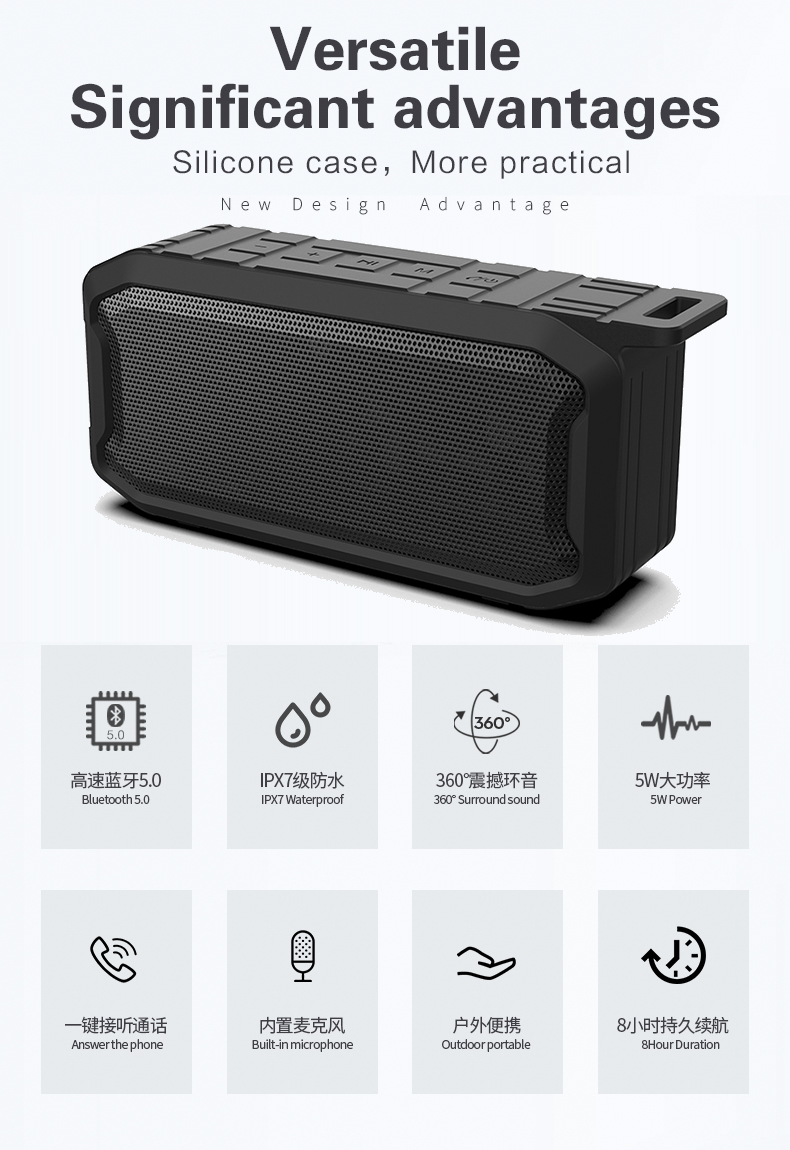 1. LM-X2 Waterproof Bluetooth Speaker Bulk Corporate Purchase from China Union Power -Description-