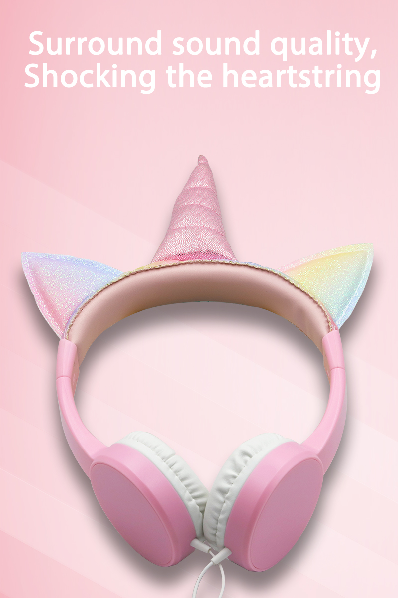 2. LM-103C-unicorn Kid's Unicorn Headphone Bulk Corporate Purchase from China Union Power -Description-