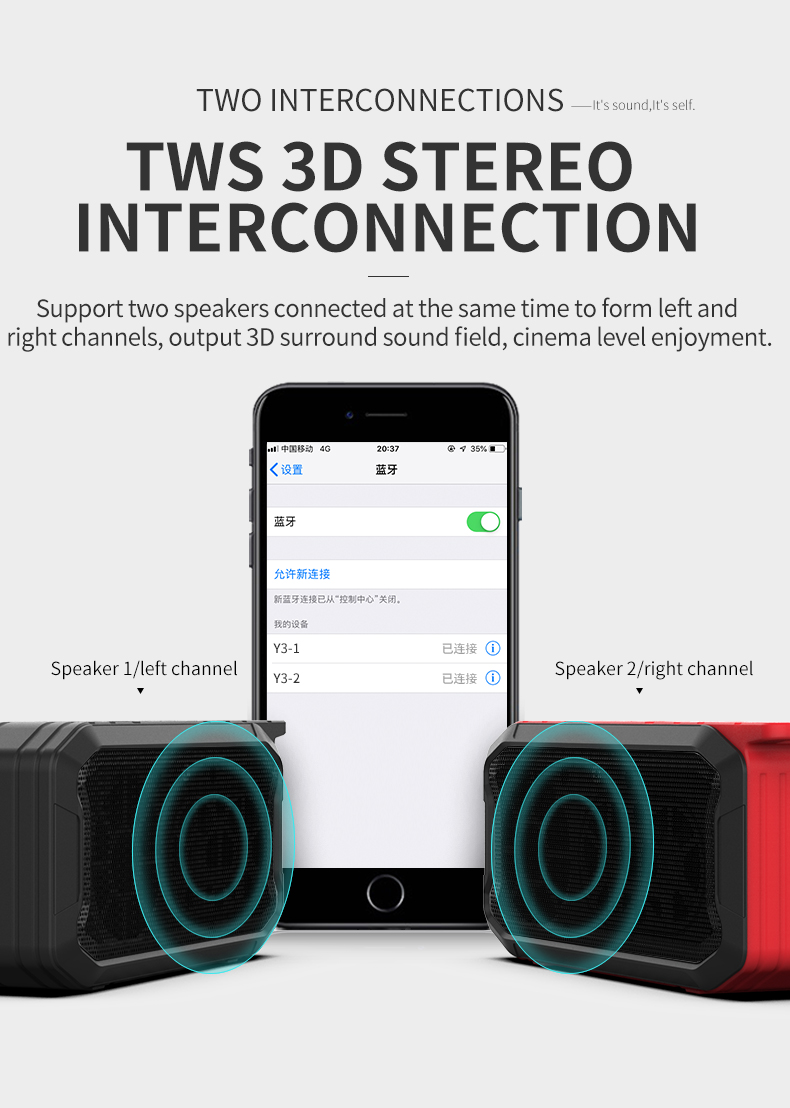 7. LM-X2 Waterproof Bluetooth Speaker Bulk Corporate Purchase from China Union Power -Description-