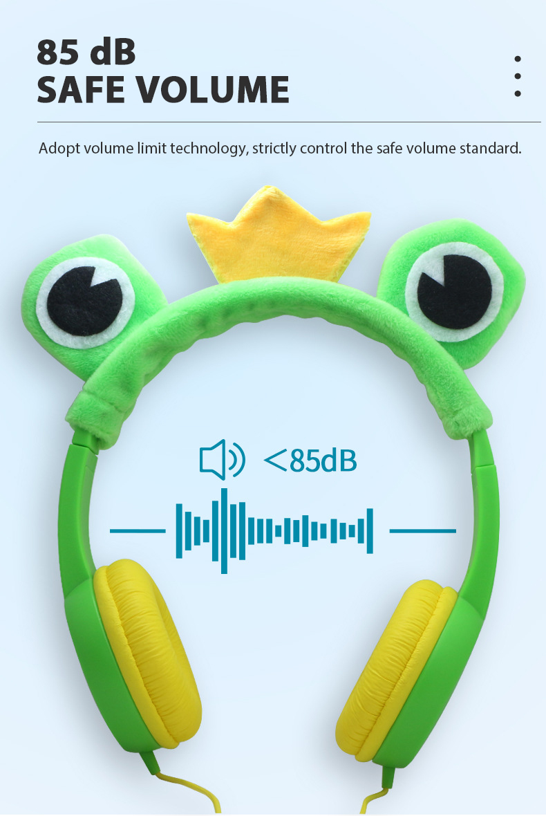 1. LM-KD002 Kid's Frog Headphone Bulk Corporate Purchase from China Union Power -Description-