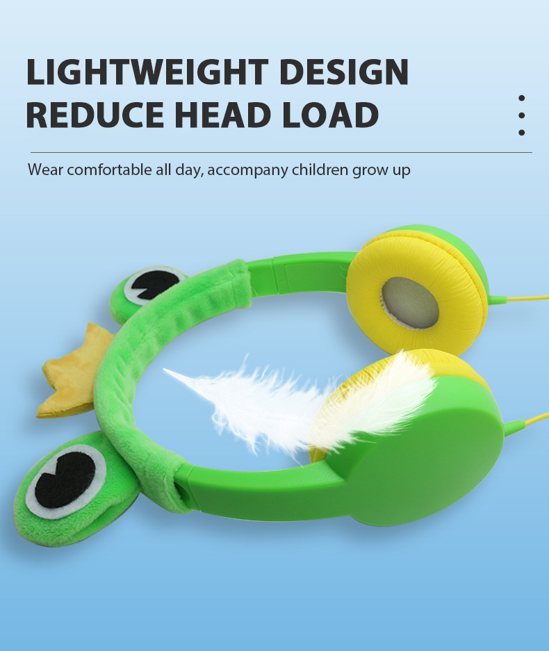 2. LM-KD002 Kid's Frog Headphone Bulk Corporate Purchase from China Union Power -Description-
